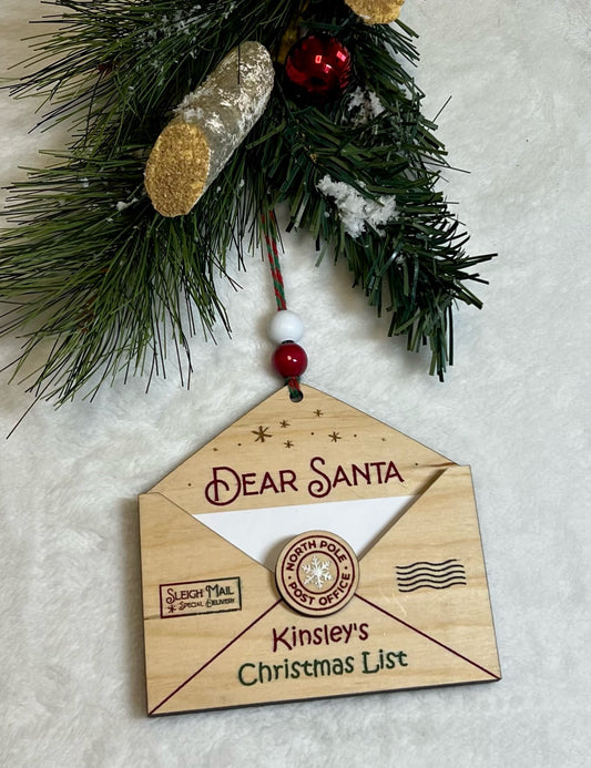 Dear Santa Wooden Letter holder