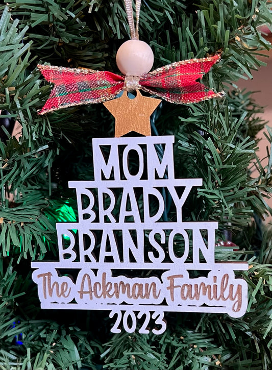 Family  Name Tree Ornament