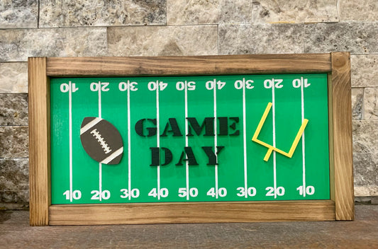 Game Day Rectangle Interchangeable Sign