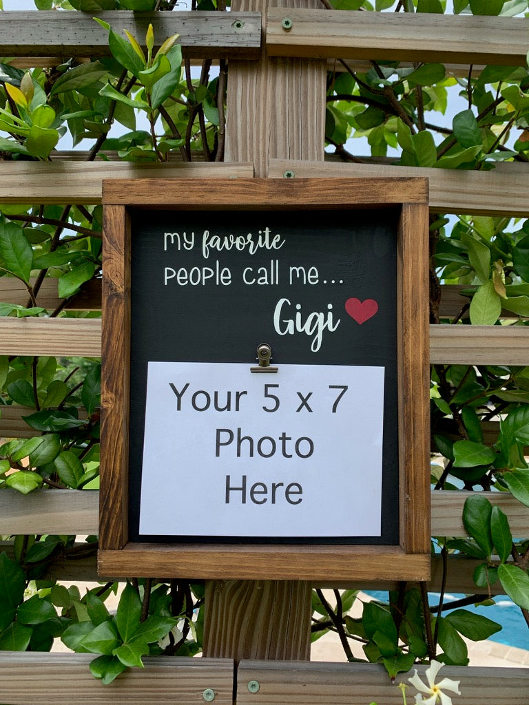 My Favorite People Call Me ___ Photo Frame