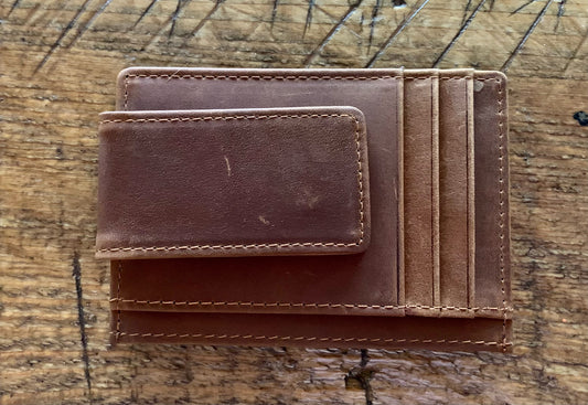 Leatherette Magnetic Clip Wallet